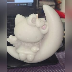 Hello Kitty Sitting on the Moon Candle Scented with Brazilian Bum Bum